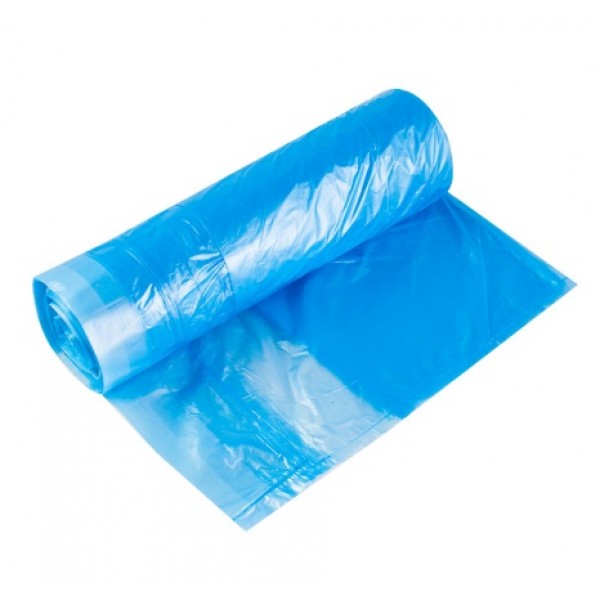 Мешки для мусора с завязками, 60л, 20шт., 13мкм, синий