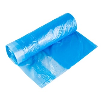Мешки для мусора с завязками, 60л, 20шт., 13мкм, синий
